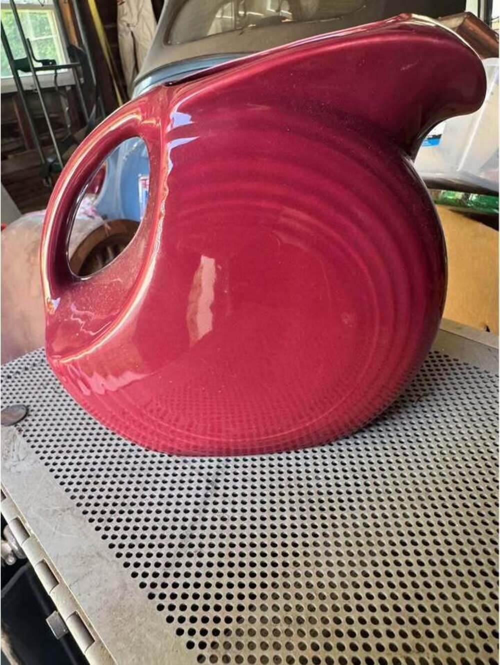New Fiesta Large Disk Pitcher Cinnabar